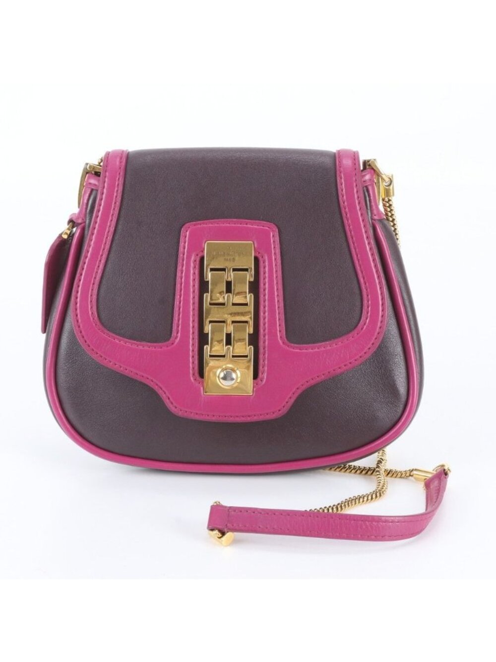 Louis Vuitton Art Deco Trapezio Chain Leather Shoulder Bag